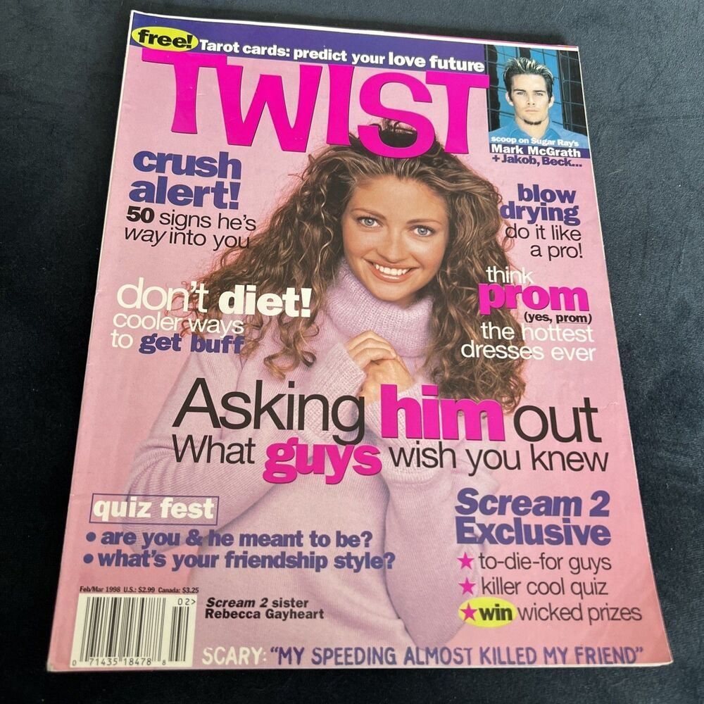 TWIST MAGAZINE - Feb/Mar 1998 - Rebecca Gayheart, Natasha Lyonne, Ethan Hawke